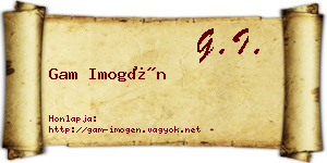 Gam Imogén névjegykártya